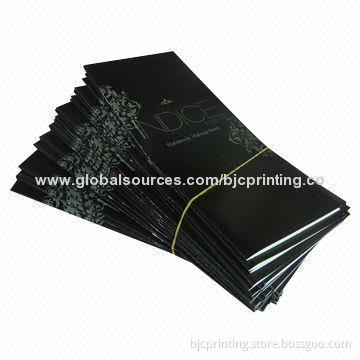 Color card printing service, gloss and matte lamination